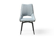 Swivel blue fabric dining chair by ESF additional picture 2