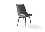 Swivel blue fabric dining chair by ESF additional picture 3