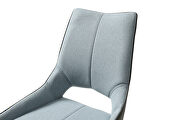 Swivel blue fabric dining chair by ESF additional picture 6