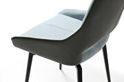 Swivel blue fabric dining chair by ESF additional picture 7