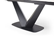 Extension ceramic top dining table w/ black base by ESF additional picture 5