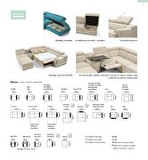 Contemporary special order sectional w/ storage additional photo 2 of 6
