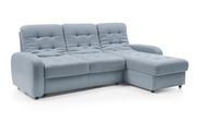 EU-made unique blue fabric sleeper sectional sofa additional photo 3 of 7
