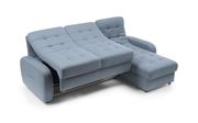 EU-made unique blue fabric sleeper sectional sofa additional photo 4 of 7