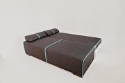 Modern brown fabric sofa w/ adjustable headrests by ESF additional picture 11