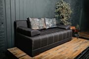 Dark gray EU-made sofa bed w/ storage by ESF additional picture 2