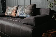 Dark gray EU-made sofa bed w/ storage by ESF additional picture 4