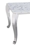 Real marble top / chrome legs coffee table by ESF additional picture 5