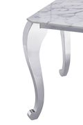 Real marble top / chrome legs coffee table by ESF additional picture 6