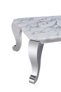 Real marble top / chrome legs coffee table by ESF additional picture 9