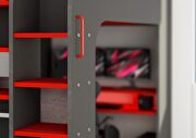 Gamers twin size bed in red / black finish by ESF additional picture 11