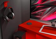 Gamers twin size bed in red / black finish by ESF additional picture 6