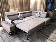 European fabric sectional w/ sleeper & storage by ESF additional picture 12