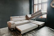 European fabric sectional w/ sleeper & storage by ESF additional picture 7