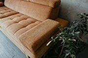 Orange fabric sofa bed made in EU by ESF additional picture 10