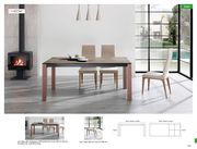 EU-made contemporary solid wood table w/ 2 extensions by ESF additional picture 2