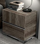 Chocolate brown contemporary multicolor high-gloss bed by Status Italy additional picture 3