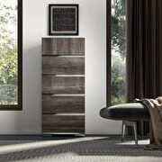 Chocolate brown contemporary multicolor high-gloss bed by Status Italy additional picture 9