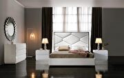 White lift storage king bed in contemporary style by Dupen Spain additional picture 2