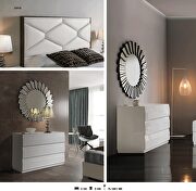White lift storage king bed in contemporary style by Dupen Spain additional picture 3