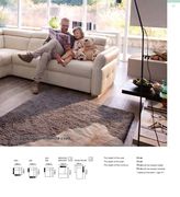 Ultra-modern beige top-grain leather sectional by Galla Collezzione additional picture 7