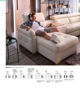 Ultra-modern beige top-grain leather sectional by Galla Collezzione additional picture 8
