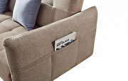Modern light brown fabric sofa bed by ESF additional picture 9