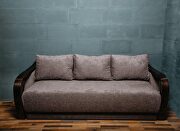 Curved arms sofa bed w/ storage by ESF additional picture 2