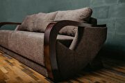 Curved arms sofa bed w/ storage additional photo 4 of 10