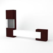 3pcs contemporary wall-unit in wenge/white by ESF additional picture 2