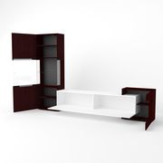 3pcs contemporary wall-unit in wenge/white by ESF additional picture 3