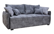 Gray fabric contemporary casual stylish sofa bed additional photo 2 of 2