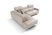 Top quality Italian leather light beige leather sectional by ESF additional picture 2