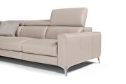 Top quality Italian leather light beige leather sectional by ESF additional picture 3