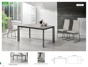 Ceramic top EU-made extension contemporary dining table by ESF additional picture 3