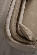 European designer light brown / beige fabric sofa by ESF additional picture 12