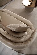 European designer light brown / beige fabric sofa by ESF additional picture 7