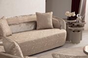 European designer light brown / beige fabric sofa by ESF additional picture 8