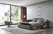 Versatile queen bed w/ storage/led lamp/stools and more by Camelgroup Italy additional picture 2