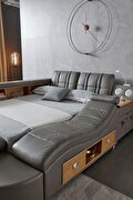 Versatile queen bed w/ storage/led lamp/stools and more by Camelgroup Italy additional picture 12