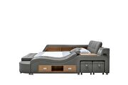 Versatile queen bed w/ storage/led lamp/stools and more by Camelgroup Italy additional picture 18