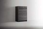 Rich gray high gloss finish chest by ESF additional picture 3