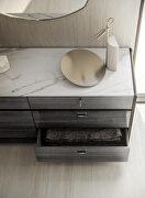 Rich gray high gloss finish dresser by ESF additional picture 2