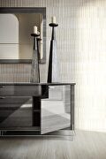 High-gloss Italy-made gray finish buffet by ESF additional picture 2
