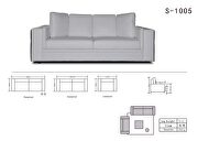 White leather ultra-contemporary glam style sofa by ESF additional picture 5