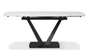 White matte extension dining table by ESF additional picture 2