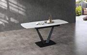 White matte extension dining table by ESF additional picture 10