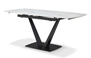 White matte extension dining table by ESF additional picture 3