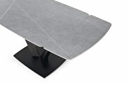 Gray matte extension dining table by ESF additional picture 5