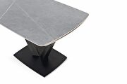 Gray matte extension dining table by ESF additional picture 7